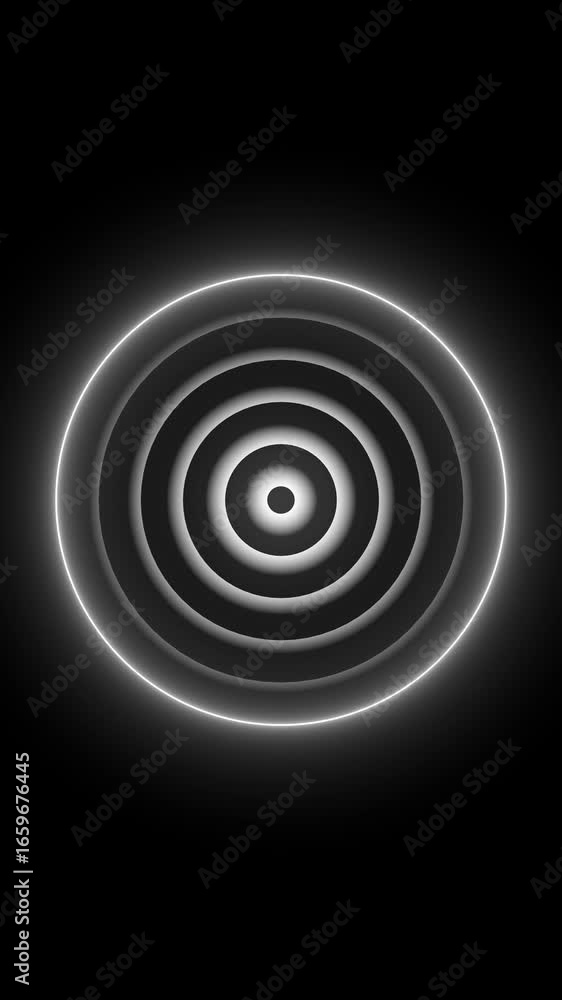 Poster technology radio waves signal icon animation. radio waves background. network tower produced radio w