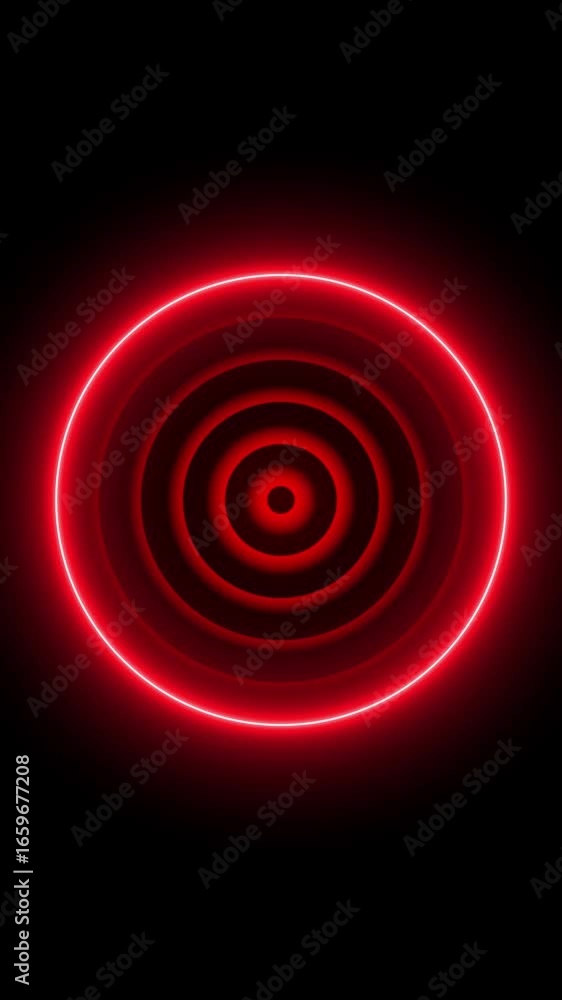 Poster technology radio waves signal icon animation. radio waves background. network tower produced radio w