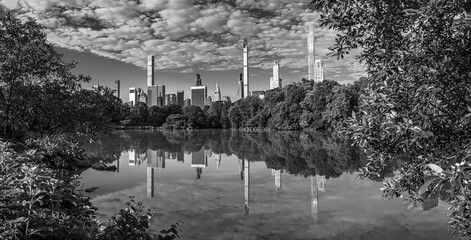 Central Park, New York City at the lake
