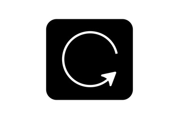 white reload page and refresh web page for website app