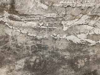 background of cracked cement wall, grunge and vintage, copy space