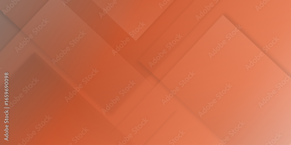 Aufkleber abstract white and orange background with squares with shadow. modern design background with geometr