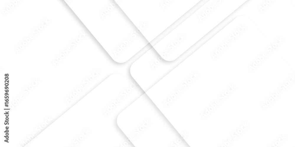 Aufkleber abstract white background design with layers of textured white transparent material in triangle and 
