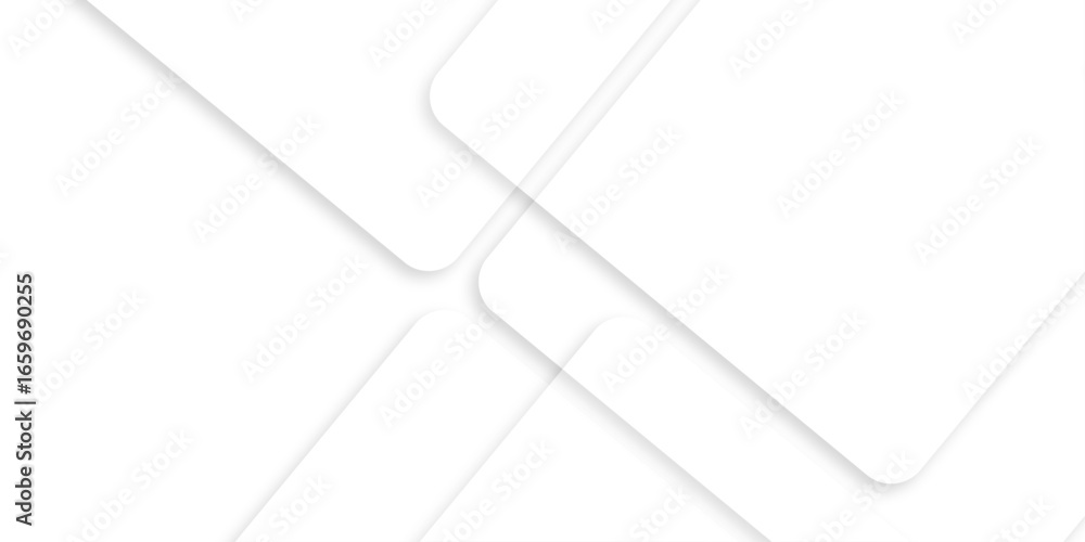 Aufkleber abstract white background design with layers of textured white transparent material in triangle and 