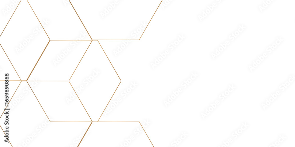 Aufkleber modern minimal and clean white gold background with realistic line wave geometric circle shape, abst