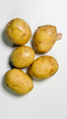 Golden potatoes tumble in rustic harmony, celebrating National Potato Day, roots entwined in culinary folklore and earthy nostalgia