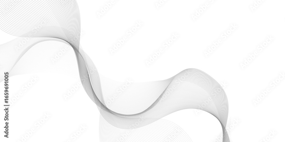 Poster abstract wave blend lines on transparent background. design for banner, wallpaper, background and ma
