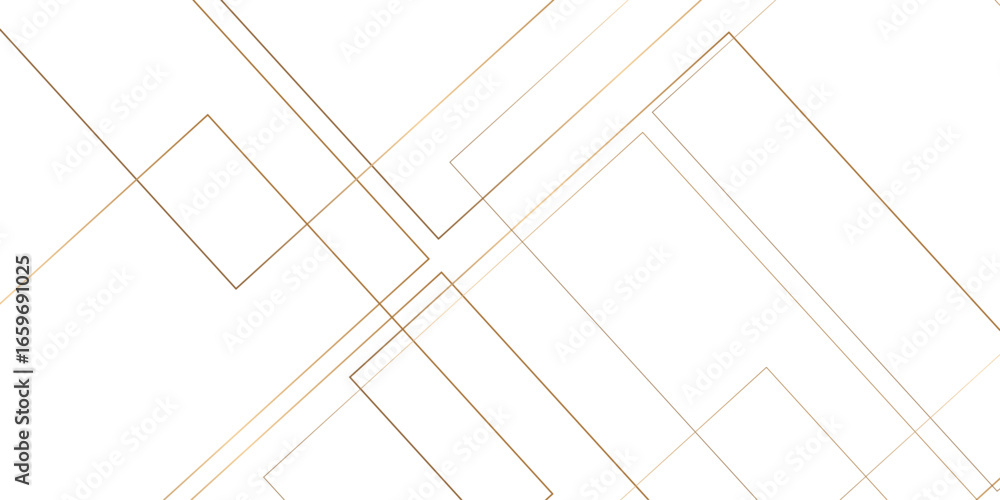 Aufkleber modern minimal and clean white gold background with realistic line wave geometric circle shape, abst