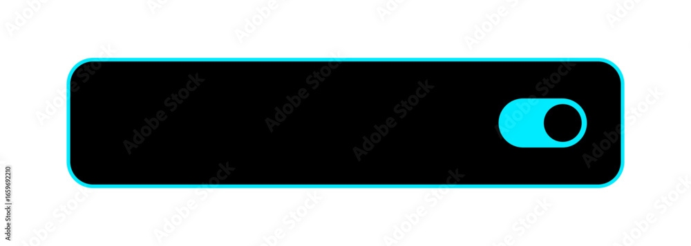Poster on off toggles switch buttons vector set. modern web and mobile app switch button interface elements