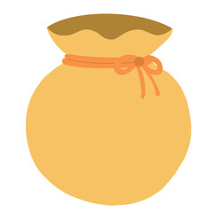 한국 전통 복주머니 드로잉(korea traditional pocket drawing)