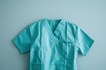 A medical uniform sleeve turquoise medicine.