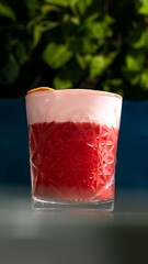 Chilled cranberry-orange elixir whispers of summertime solstice, exotic mixology festivals, and the elusive bitter-sweetness of Yule