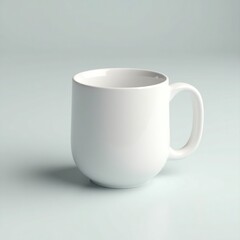 Fototapeta premium white cup on white background