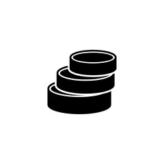 A pile of golden euro coins isolated on a white background symbolizing business growth and financial success