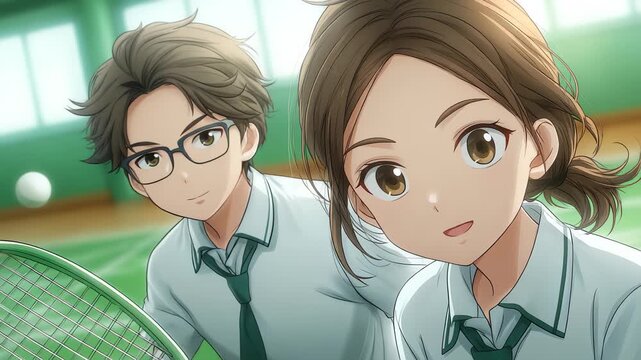 Youthful Campus Students Sports Full of Vitality