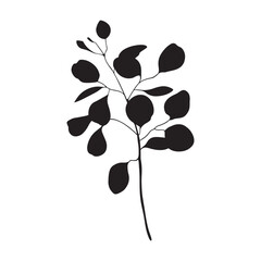 Palm Leaf Simple Silhouette