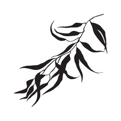 Palm Leaf Simple Silhouette