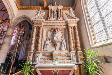 Parish close church of Bodilis, finistere, brittany, france