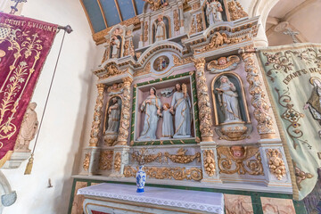 Parish close church of Bodilis, finistere, brittany, france