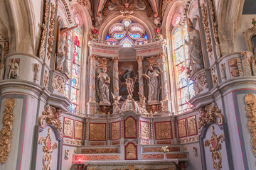 Parish close church of Bodilis, finistere, brittany, france