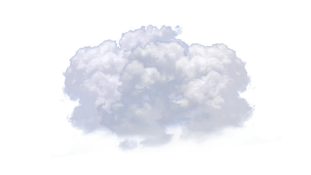 Fluffy Cloud: A close-up captures a single, inviting cloud against a clear blue sky, evoking feelings of serenity and peace. This captivating image highlights the beauty of nature. - Powered by Adobe