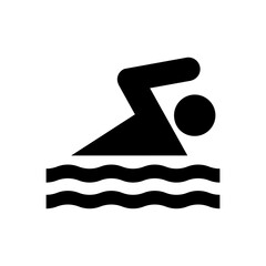 Swimming Icon Silhouette