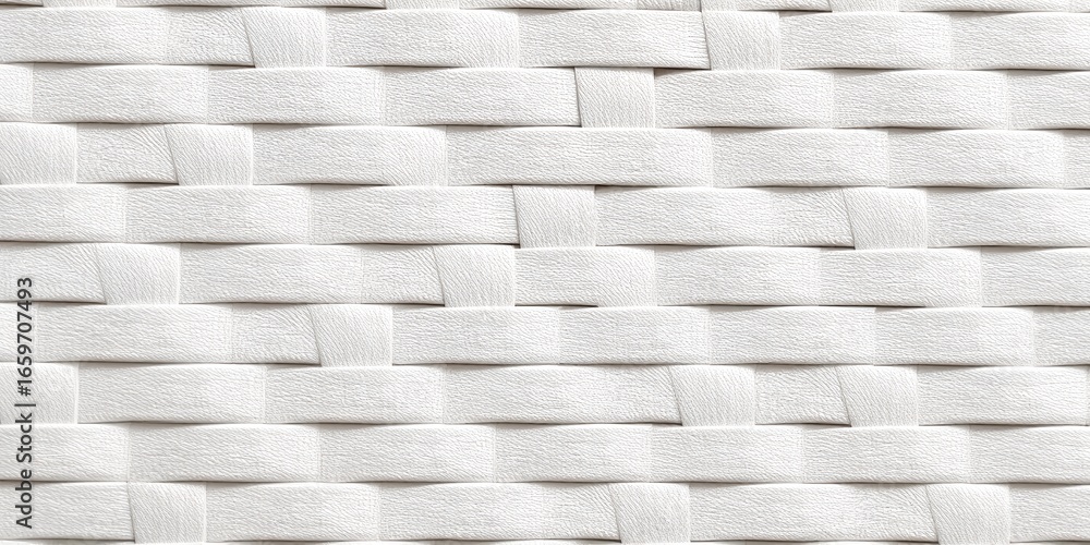 Poster close up of a white woven textured surface with subtle shadow patterns