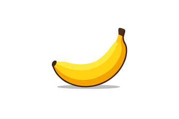 banana on white background