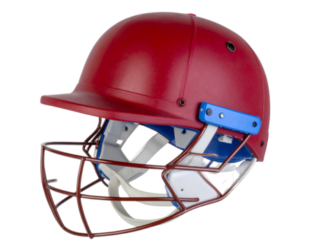 Top-Down Cricket Helmet View, Reliable Sports Equipment PNG
