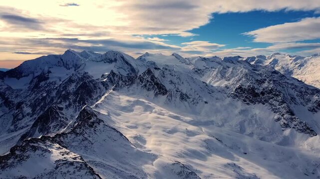 Alpine Mountains 4k 60fps Drone Footage