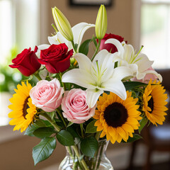 bouquet of colorful flowers