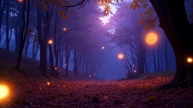 tree in the night