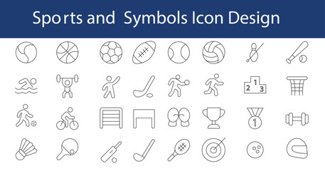 set of sports icons