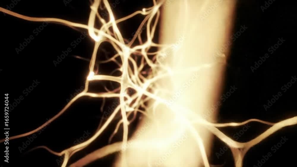 Aufkleber Mesmerizing abstract neural network for guided meditation visuals fostering a serene and calming atmosphere perfect for mindfulness and relaxation