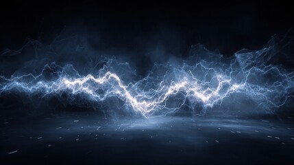 Electric storm visuals digital art abstract dark environment