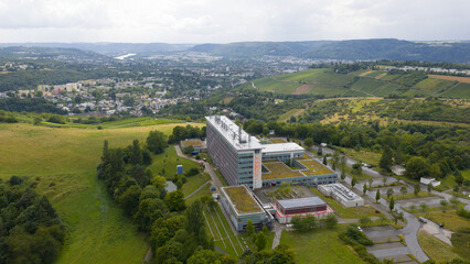 Trier university, University Campus, sceince education and knowledge. Germany.
