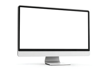 computer monitor isolated on white