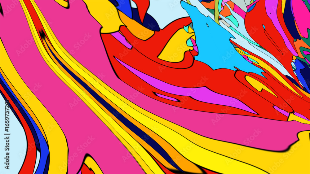 Poster abstract background with colorful lines