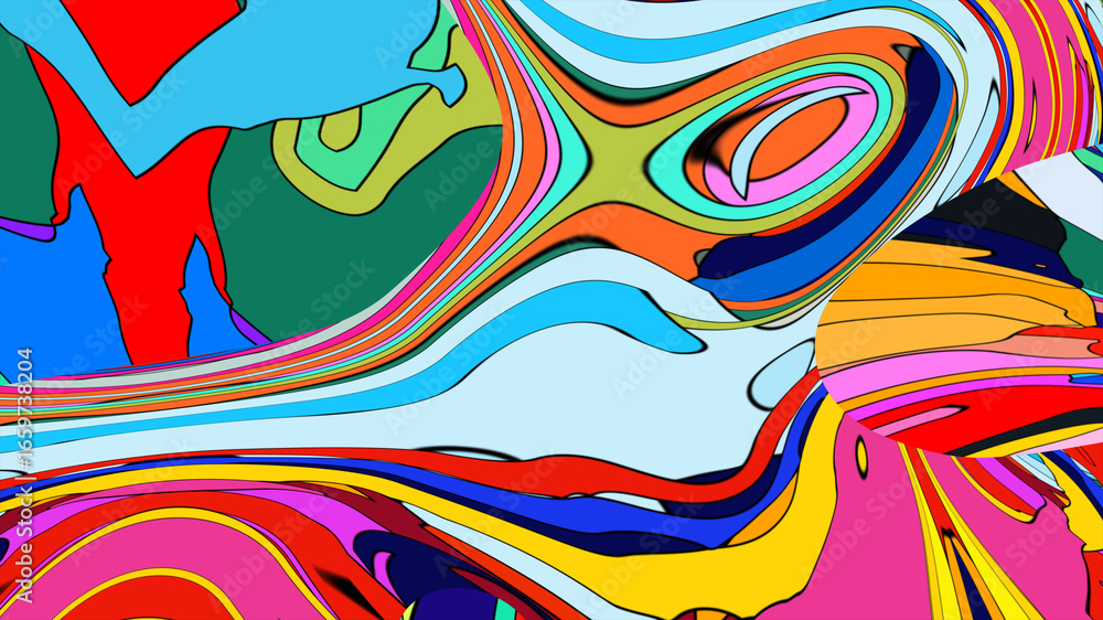 Poster abstract colorful background with lines