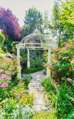  St. Kathrein am Offenegg, Styria, Austria - 09.08.2025, gazebo in the park