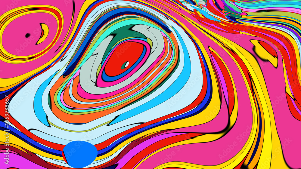 Poster abstract background with colorful lines