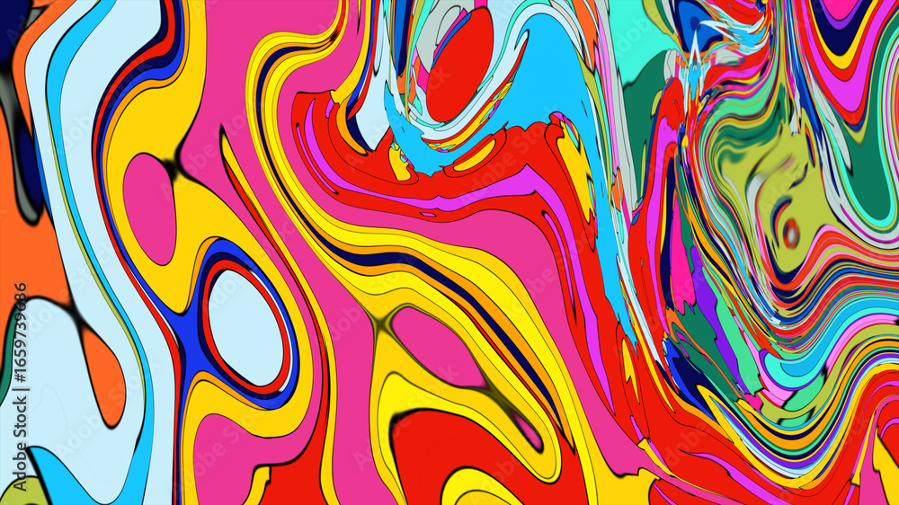 Poster abstract colorful background with lines