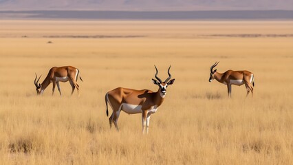Fototapeta premium Antelope on the African grassland