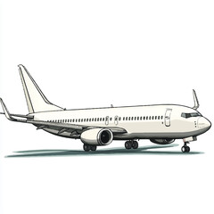 Obraz premium a modern commercial airplane