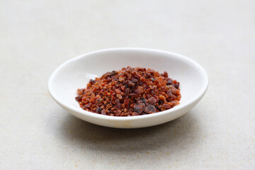Black Himalayan salt, rock salt granules