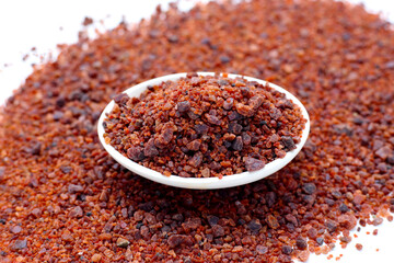 Black Himalayan salt, rock salt granules