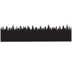 Christmas trees silhouettes