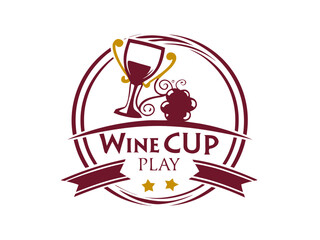 Stylish Winter Cup Logo Design for Sports Competition ,This eye-catching logo design embodies a winter sports competition, featuring a trophy and ice skates, perfect for a winter cup.