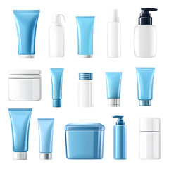 Assortment of Beauty and Hygiene Containers for Personal Care Products