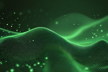 Stunning green network data flow background for tech concepts